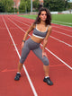 Elevate capri leggings - Stormy grey