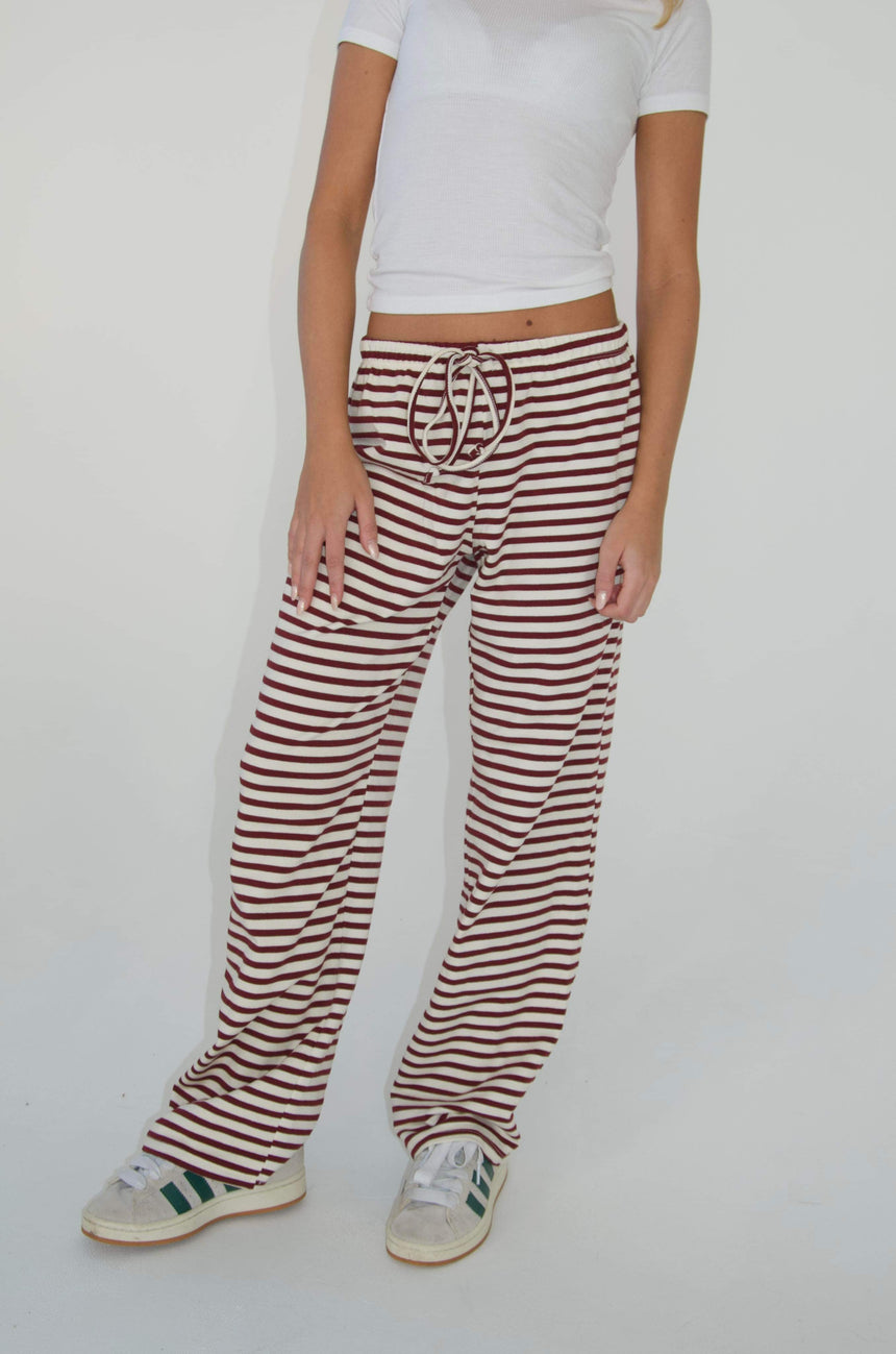 Celine striped pants - Red/white