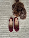 Cossetta ballerina with detail - Burgundy