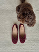 Cossetta ballerina with detail - Burgundy