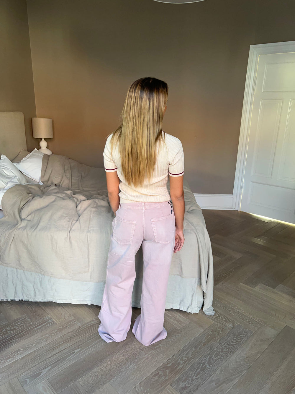 Audrey jeans - Dusty pink