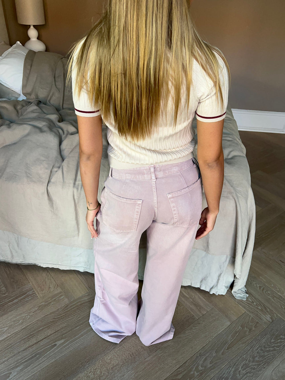 Audrey jeans - Dusty pink