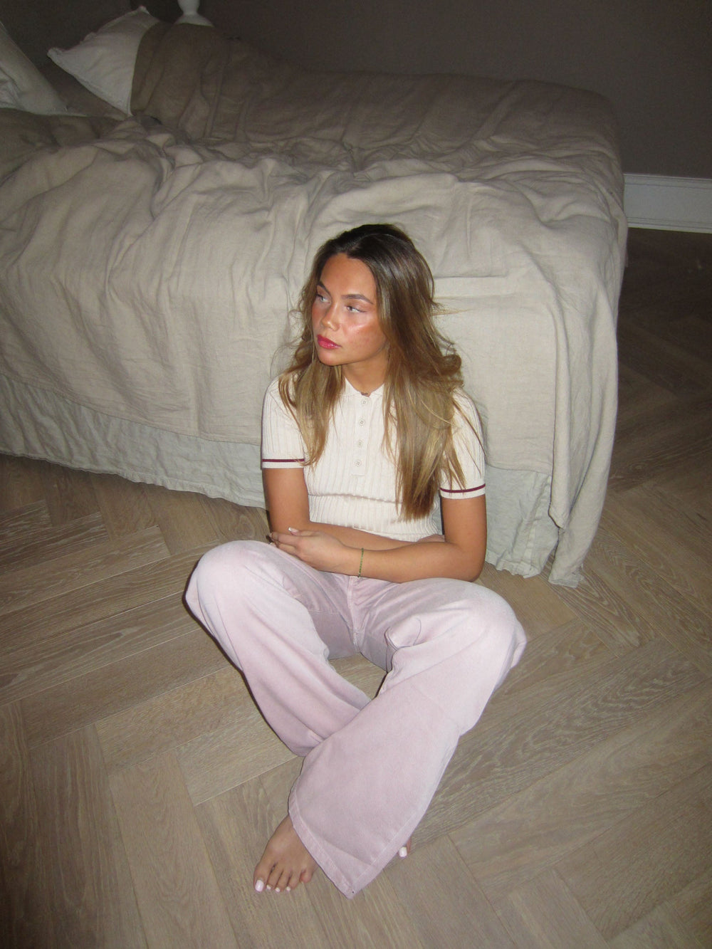 Audrey jeans - Dusty pink