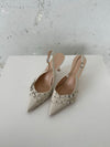 Kandy slingback heels - Cream