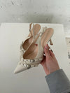 Kandy slingback heels - Cream