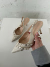 Kandy slingback heels - Cream