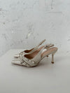 Kandy slingback heels - Cream