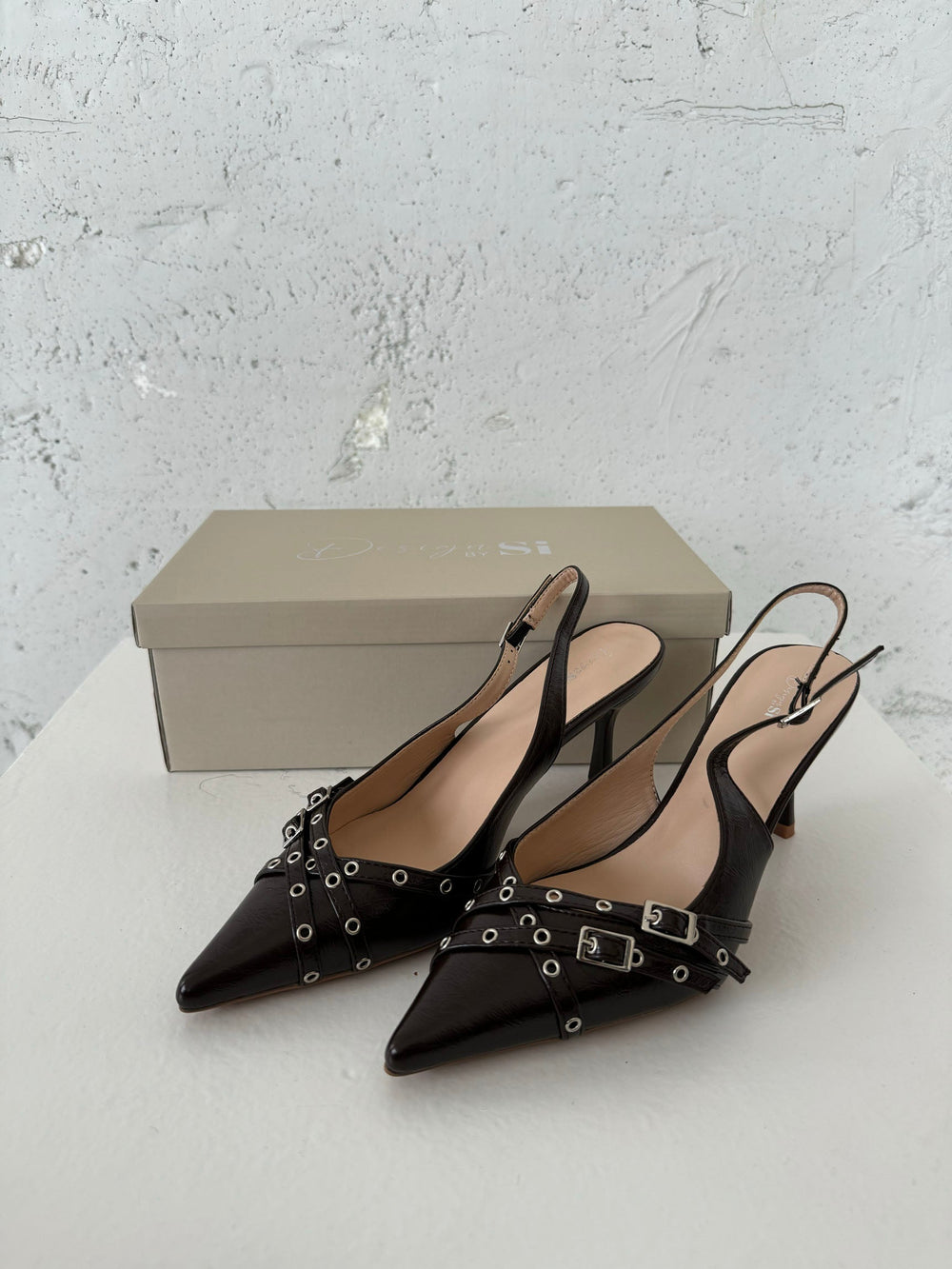 Kandy slingback heels - Brown