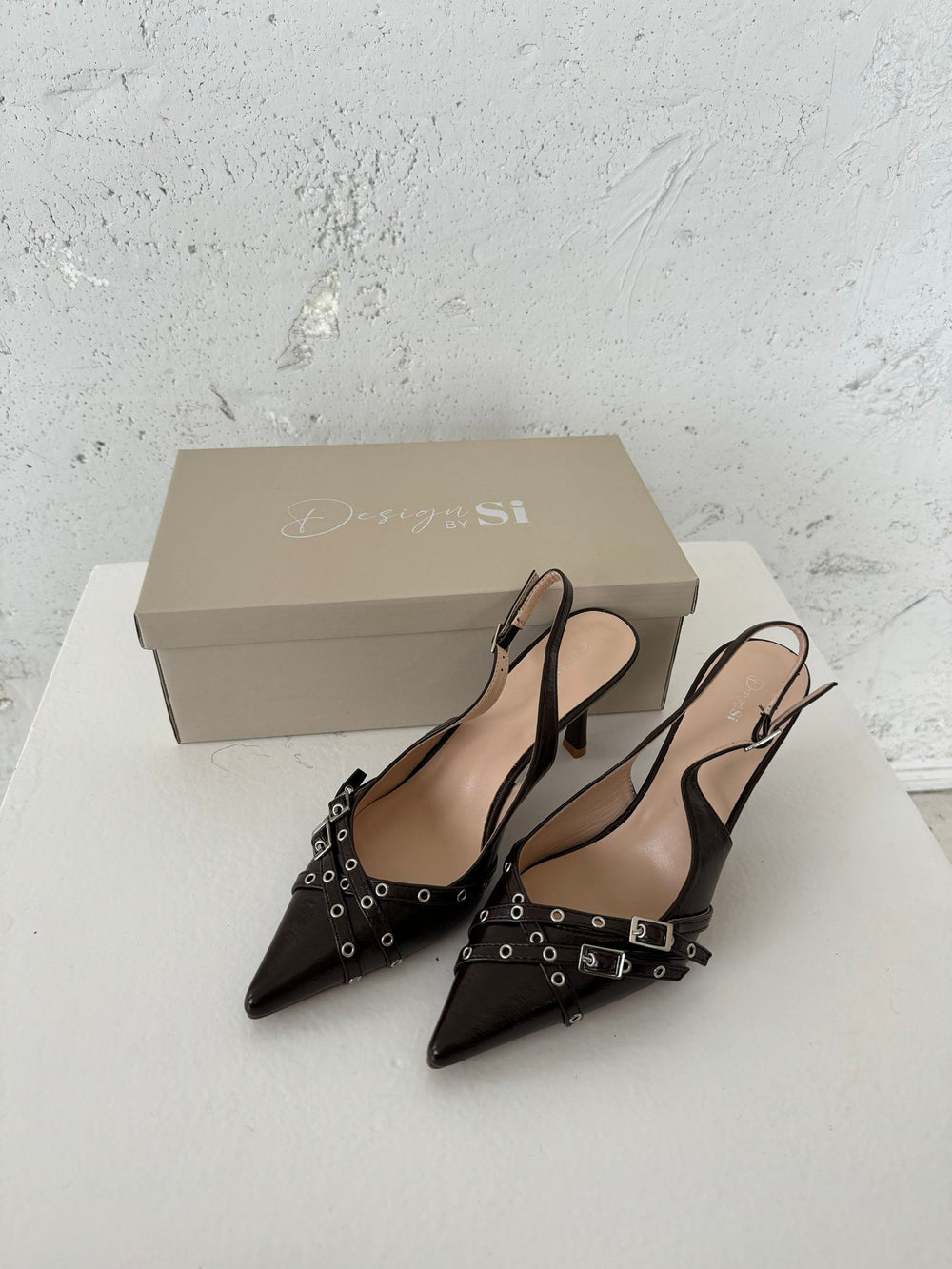 Kandy slingback heels - Brown