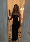 Marcy maxi lace dress - Black