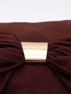Lea long sleeve dress with gold detail - Brown
