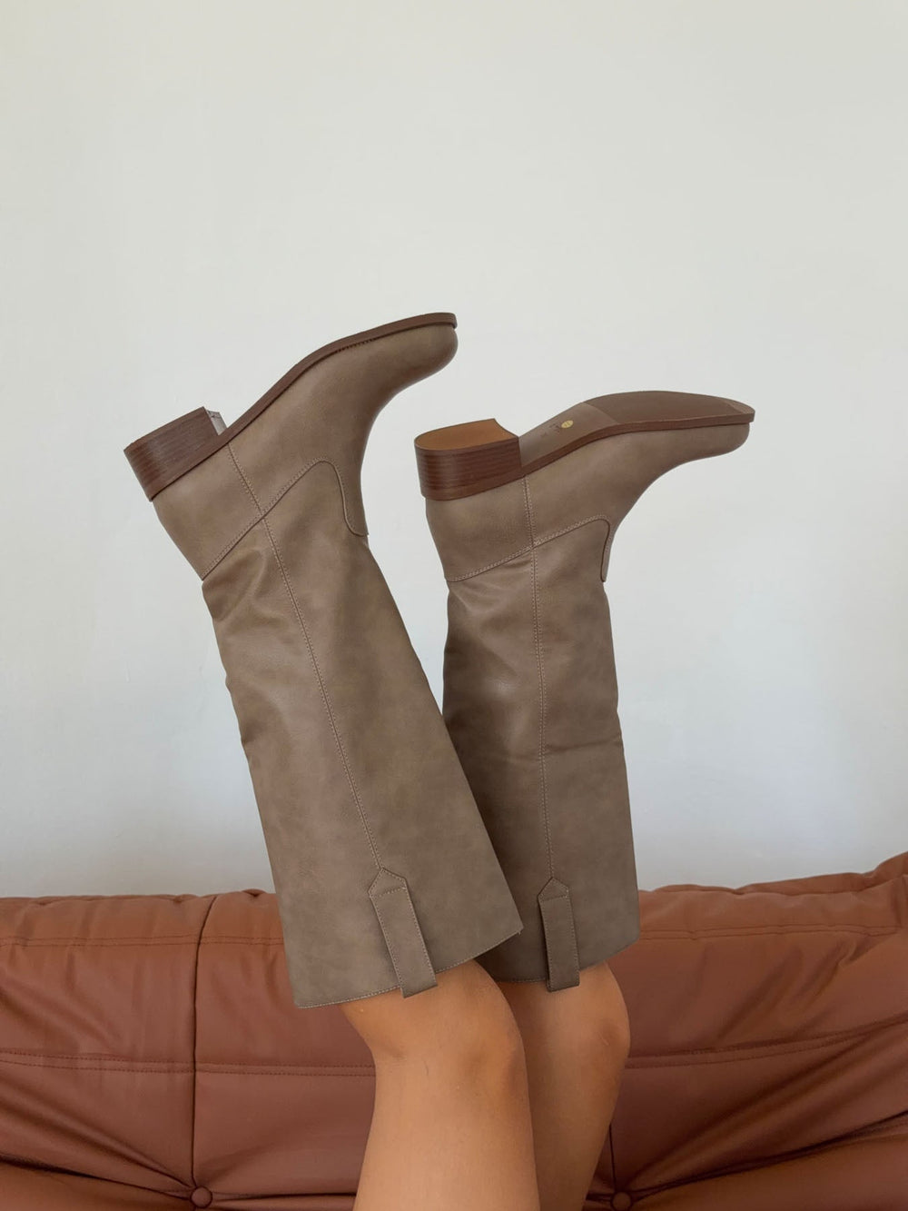 Justina tall boots - Taupe