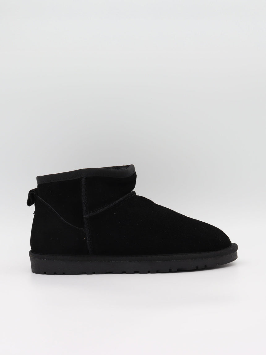 Malabo teddy boots short - Black
