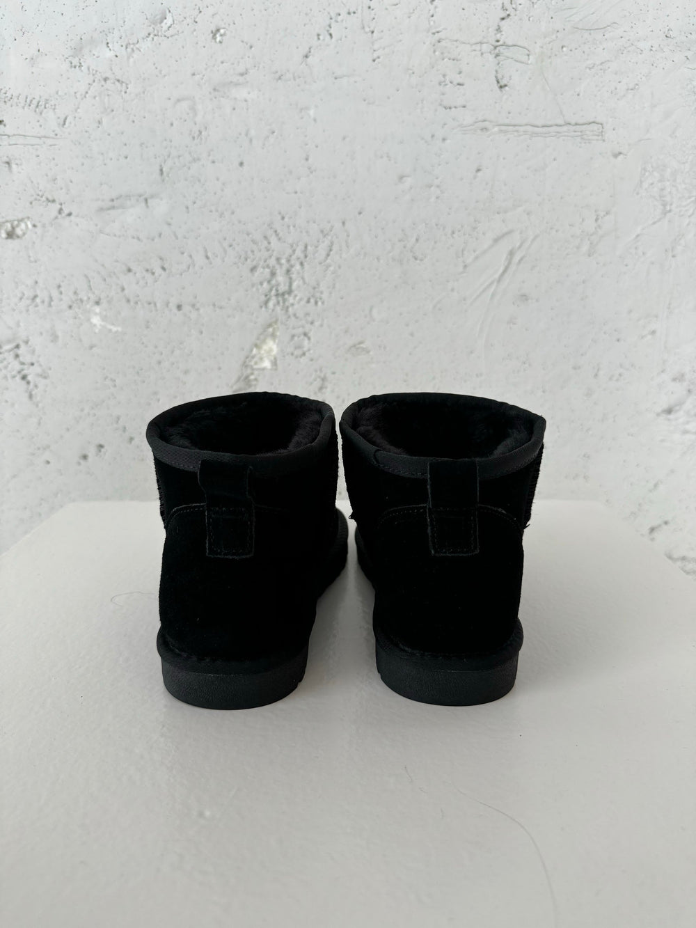 Malabo teddy boots short - Black