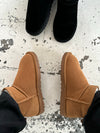 Malabo teddy boots short - Camel