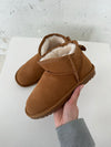 Malabo teddy boots short - Camel
