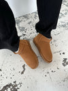 Malabo teddy boots short - Camel