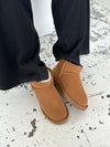 Malabo teddy boots short - Camel