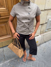 Maxim shirt with buttons - Taupe