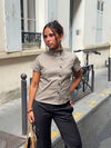 Maxim shirt with buttons - Taupe