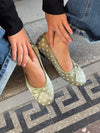 Novalie ballerina with polka dots - Green/white