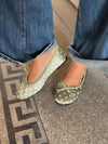 Novalie ballerina with polka dots - Green/white