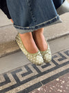 Novalie ballerina with polka dots - Green/white