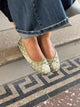 Zelia ballerina with polka dots - Green/white