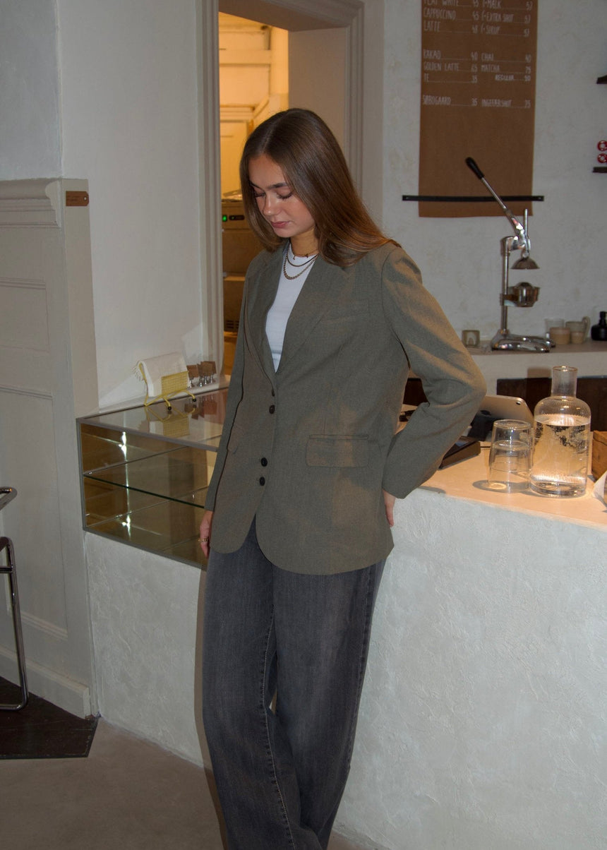 Rosalie blazer - Green/grey
