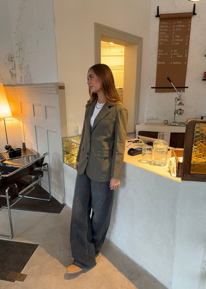 Rosalie blazer - Green/grey