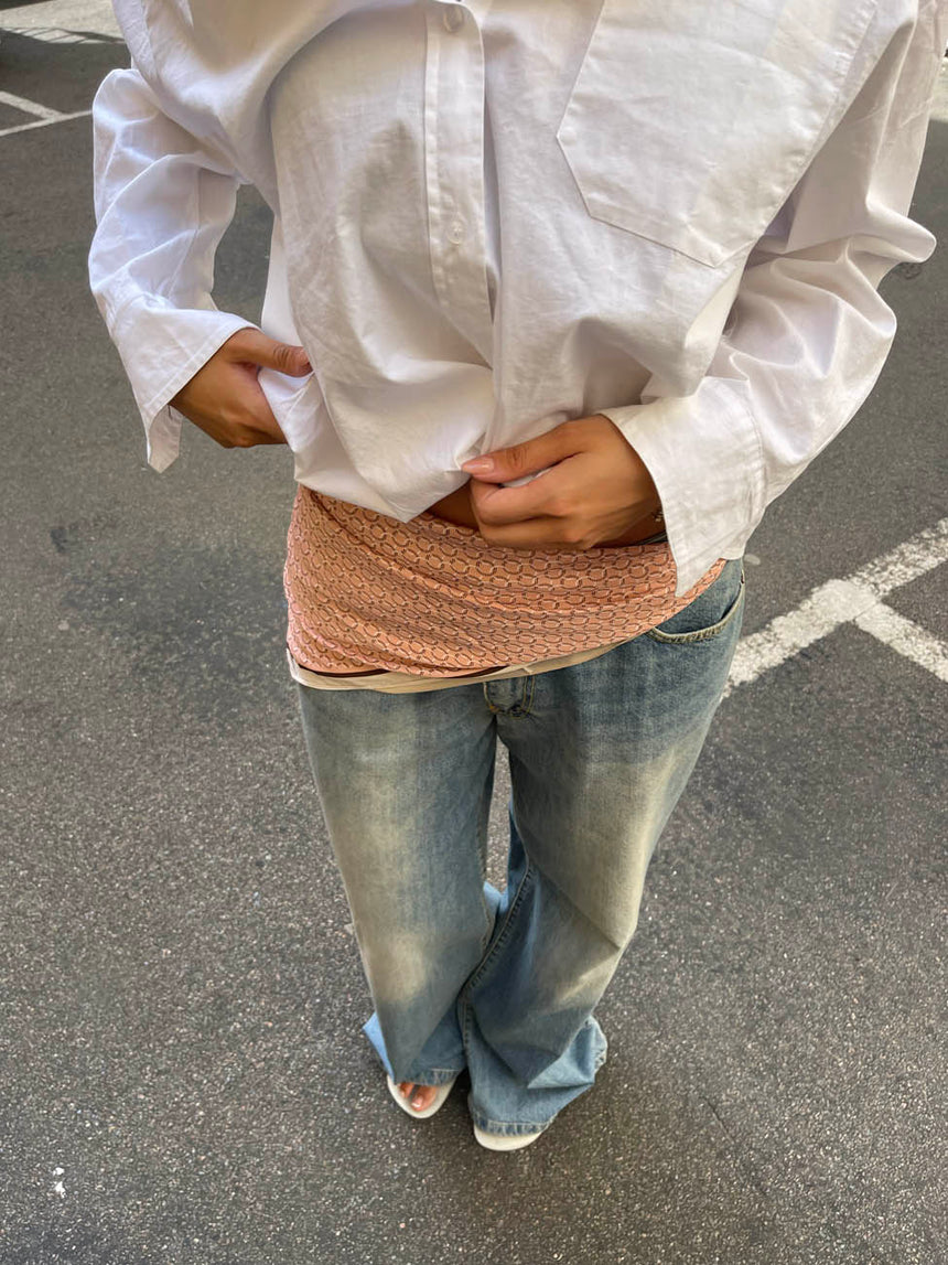 Scarf with pattern - Rose