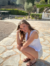 Anouska linen top - White