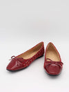 Zamora ballet flats with pattern and bow - Red