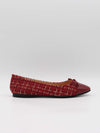 Zamora ballet flats with pattern and bow - Red