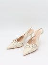 Kandy slingback heels - Cream