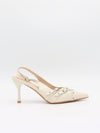 Kandy slingback heels - Cream