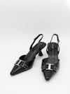 Nida slingback heels with buckle - Black