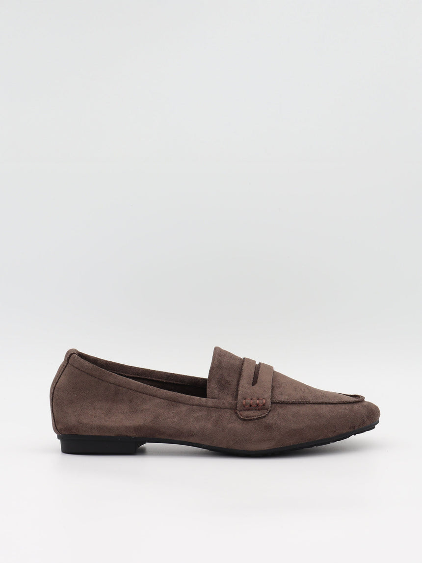 Watson loafers in suede - Dark brown