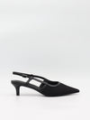 Suzanne slingback heels with details - Black
