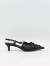 Sola mules with bow – Black