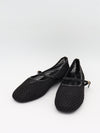 Tilda ballerinas in net material with strap - Black