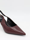 Donnatella slingback heels - Dark red