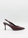Donnatella slingback heels - Dark red