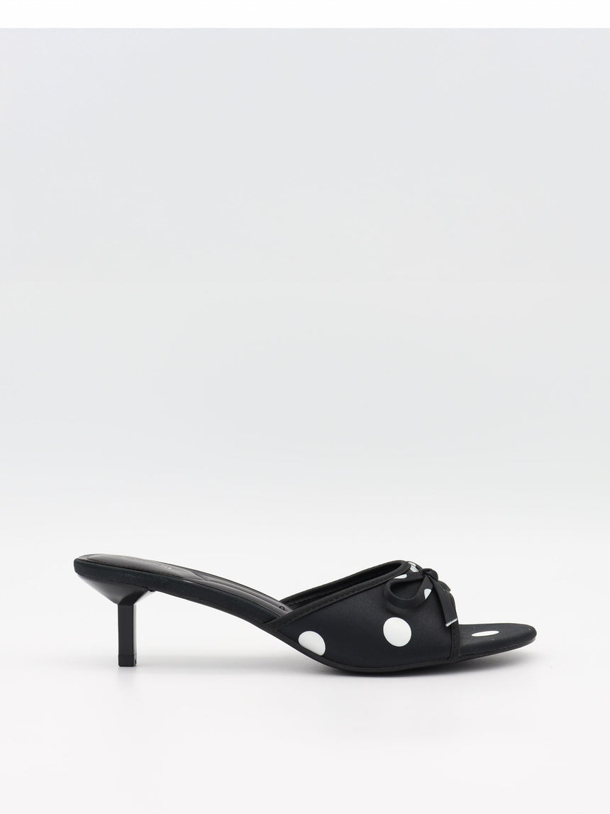 Rosita heels with polka dots - Black/white