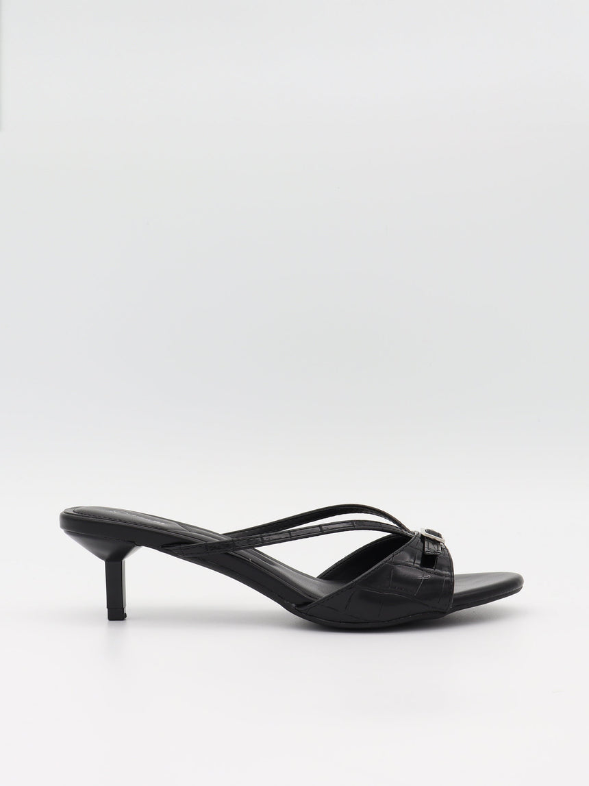 Teleo mini heels with buckle detail - Black