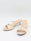 Teleo mini heels with buckle detail - Cream