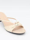 Teleo mini heels with buckle detail - Cream