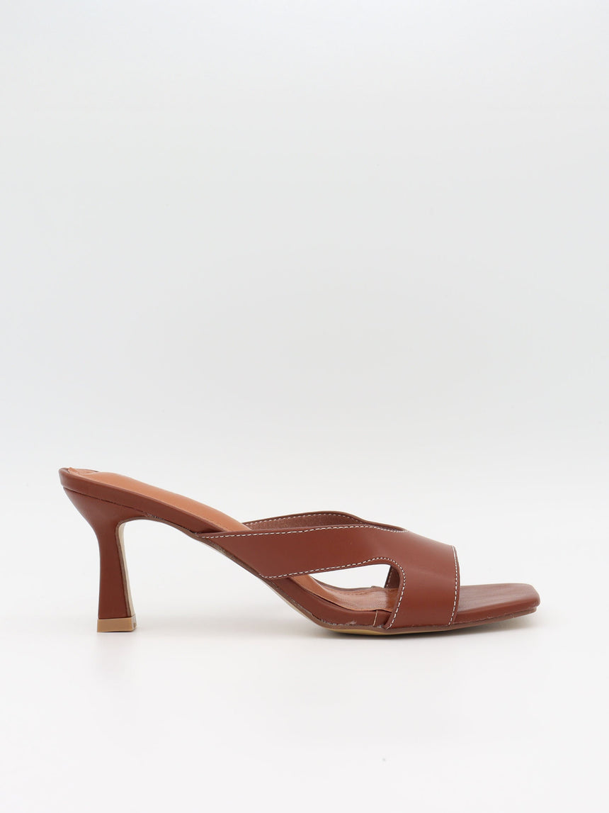 Bridget sandals with heal - Brown