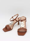 Spania heels with silver details – Brown