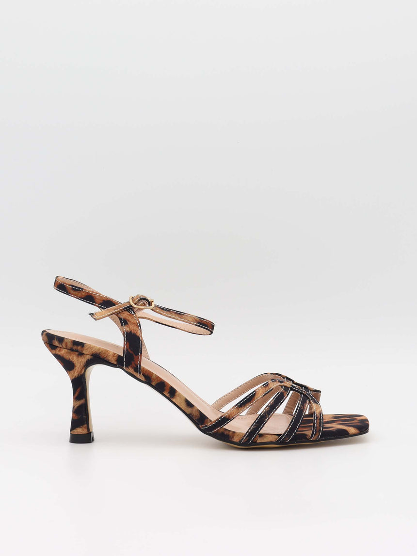 Leora heels - Leo print